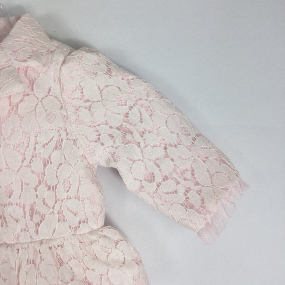 Wendy Bellissimo Baby Girls Pink Lace Jacket With Tulle Trim 6 Months - Picture 5 of 10